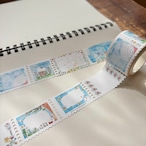 【数量限定】切手風ロール付箋 ”spicaの庭"