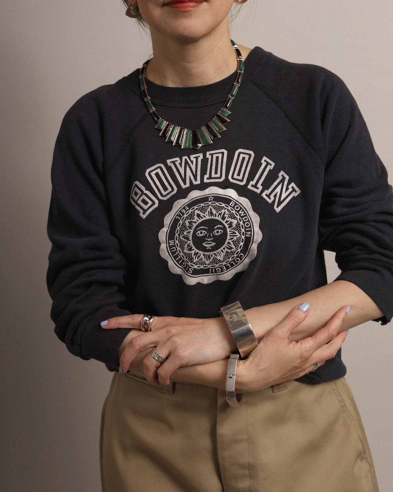 1970's Bowdoin / Sweat Shirt