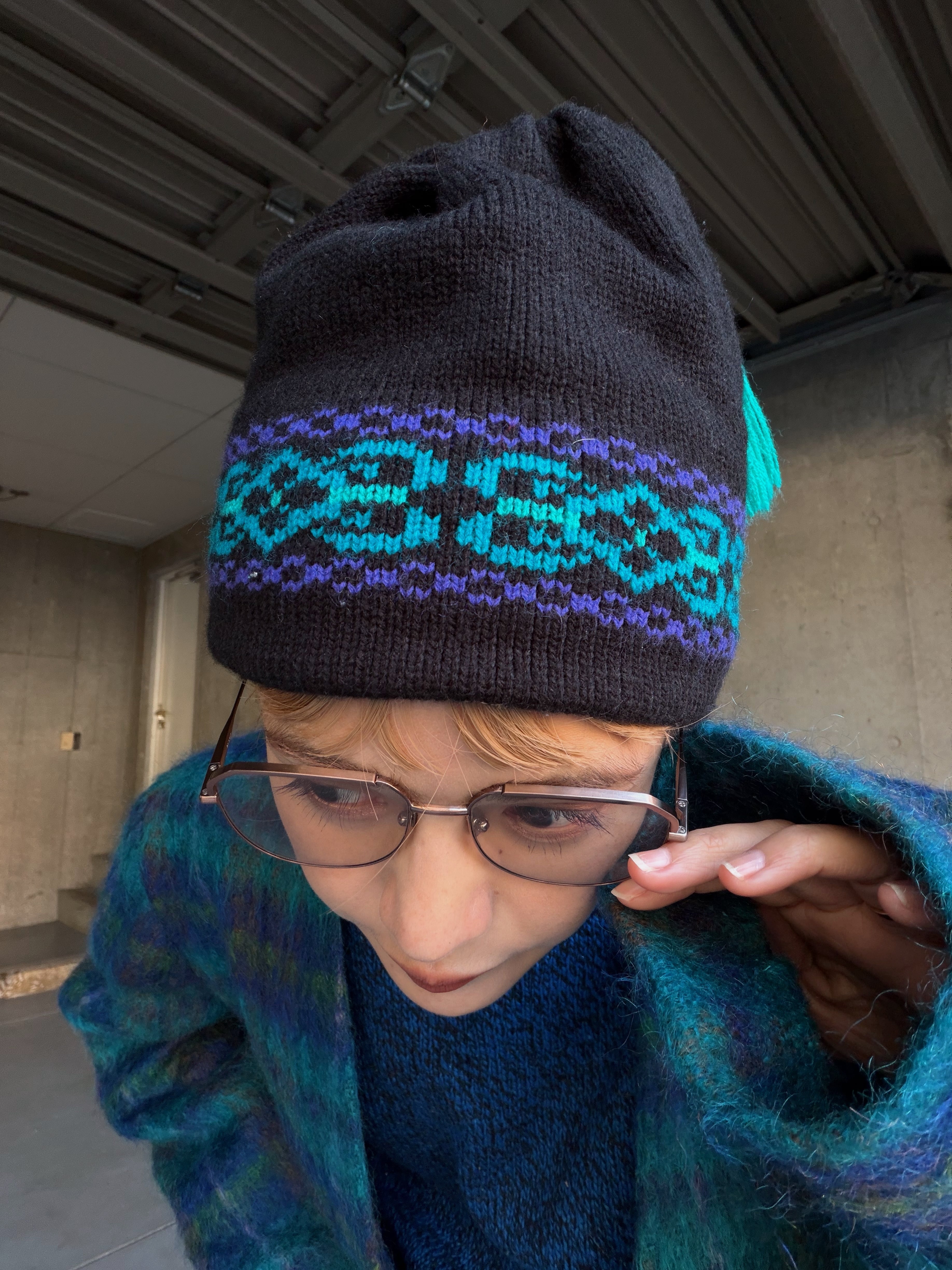 (AC644)POLARTEC tassel knit cap