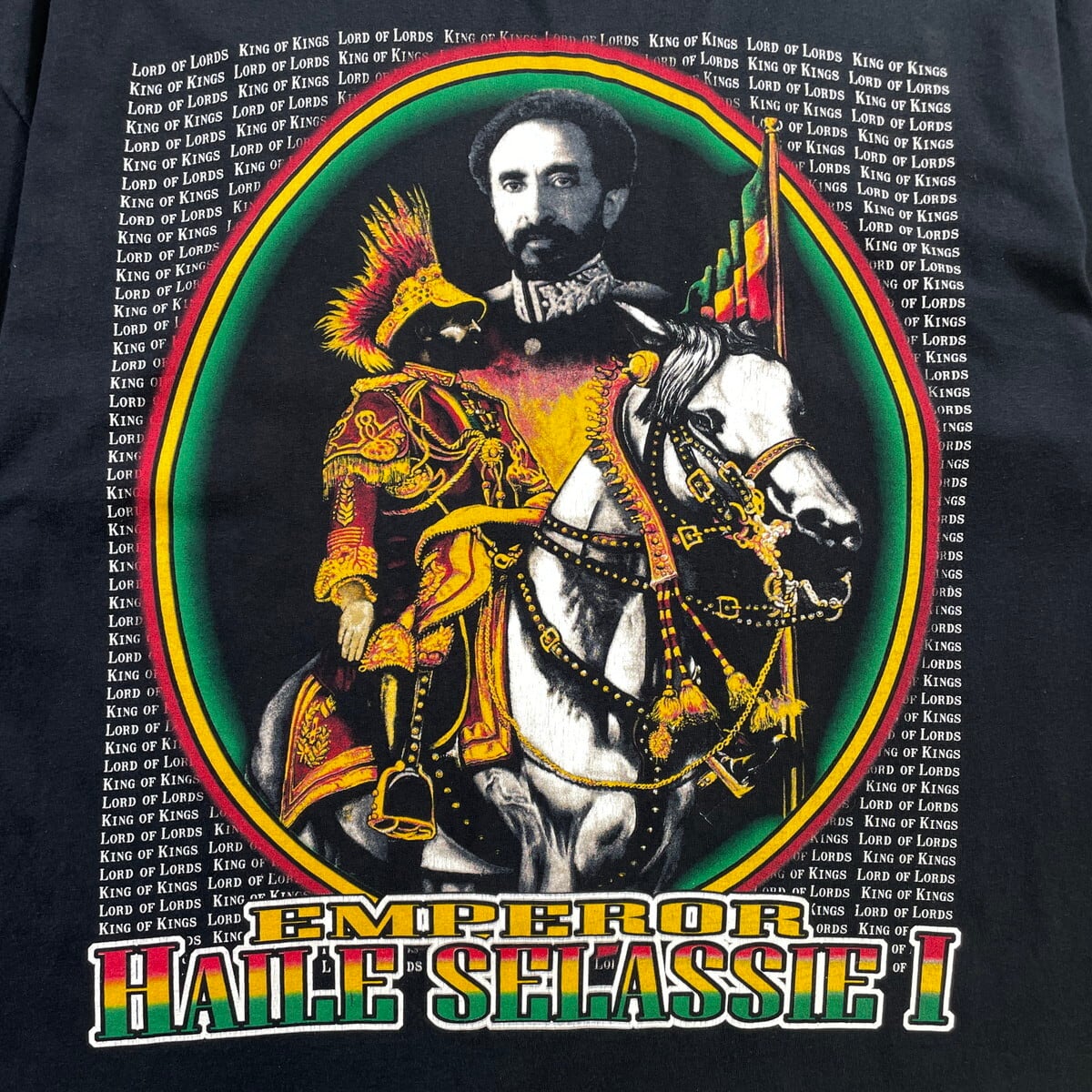 00年代 ハイレセラシエ1世 偉人 フォトプリントTシャツ メンズ2XL 古着