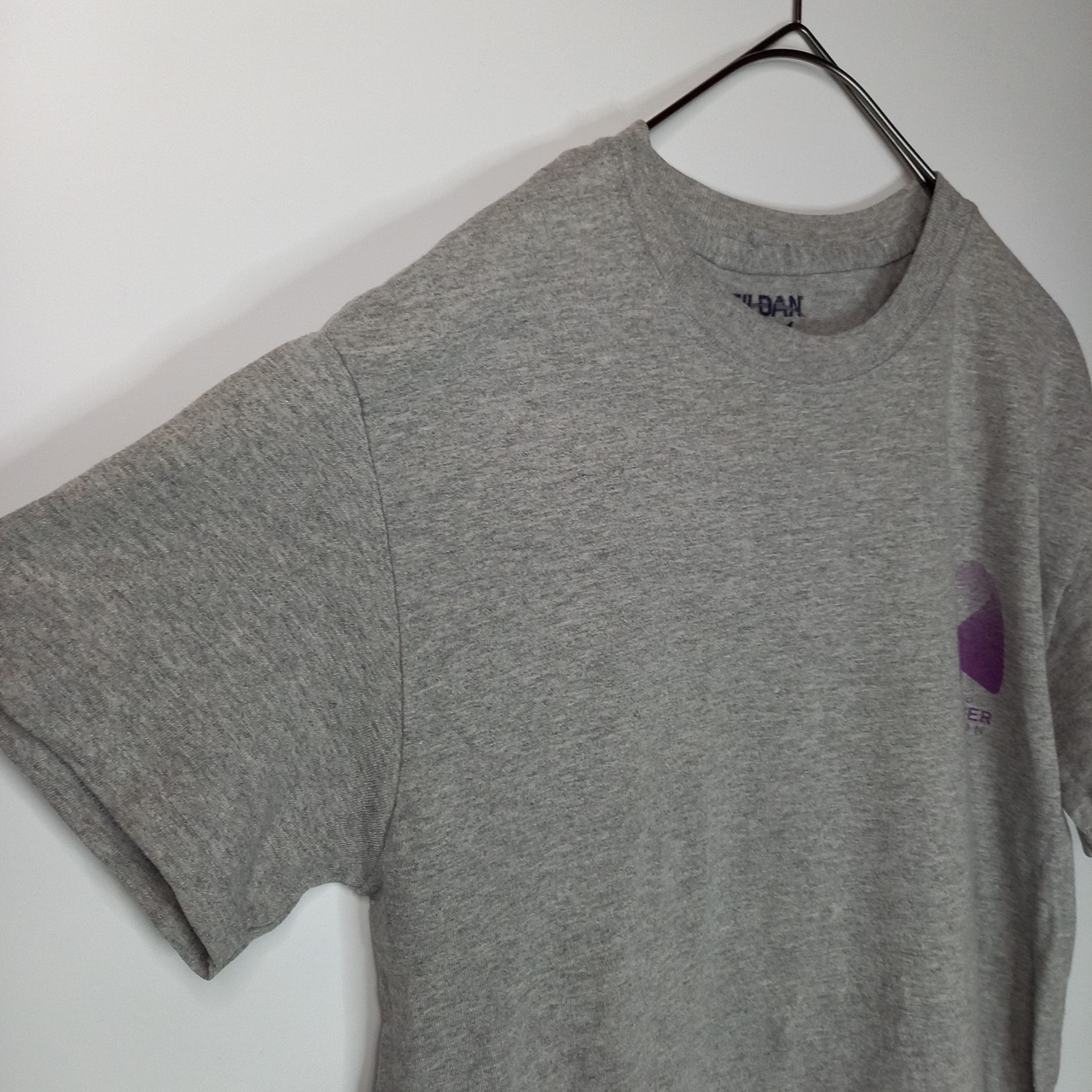 ギルダン　クルーネック　プリントTシャツ　企業ロゴ　半袖　ドライブレンド　S