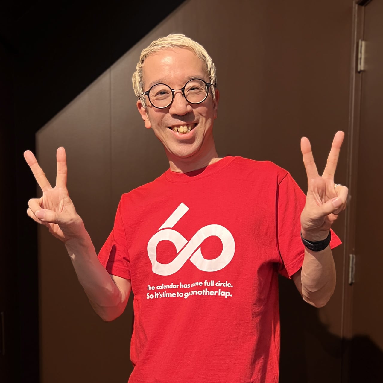 徳永健デザイン・還暦記念Tシャツ「Infinity 60」 【+日本語版