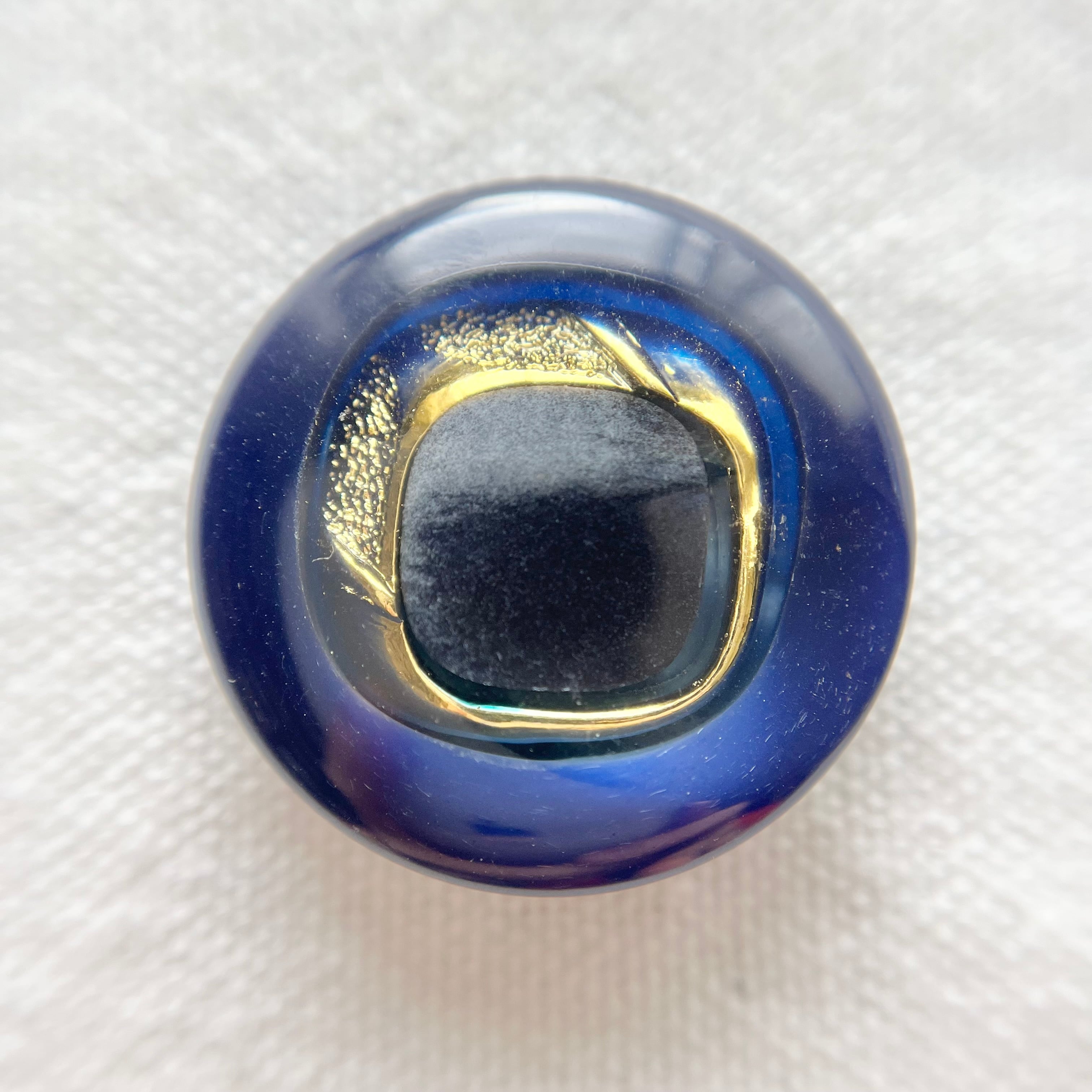 ブルースクエア×ディープブルー(ゴールド) 28㎜