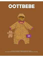 韓国子供服 / 26winter / oottbebe / ハートレオパードベビースーツ(ボンネットセット) / ベビー / 冬服 *S~M*