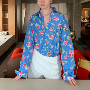 Floral Print Shirt 501109