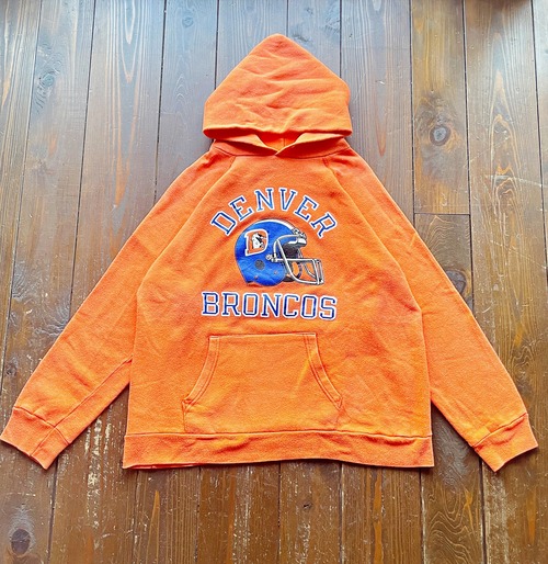80s  Champion Tricotag NFL〝 DENVER BRONCOS 〟 print Sweat Hoodie Size X-LARGE