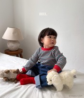 韓国子供服 / 26Autumn / 〖取寄〗Hei / ポポTシャツ / キッズ服 / カラフル服 / 秋服 *XS~XL*