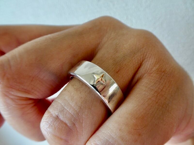 仁尾彫金『プラチナリングスター』ハンドメイド11