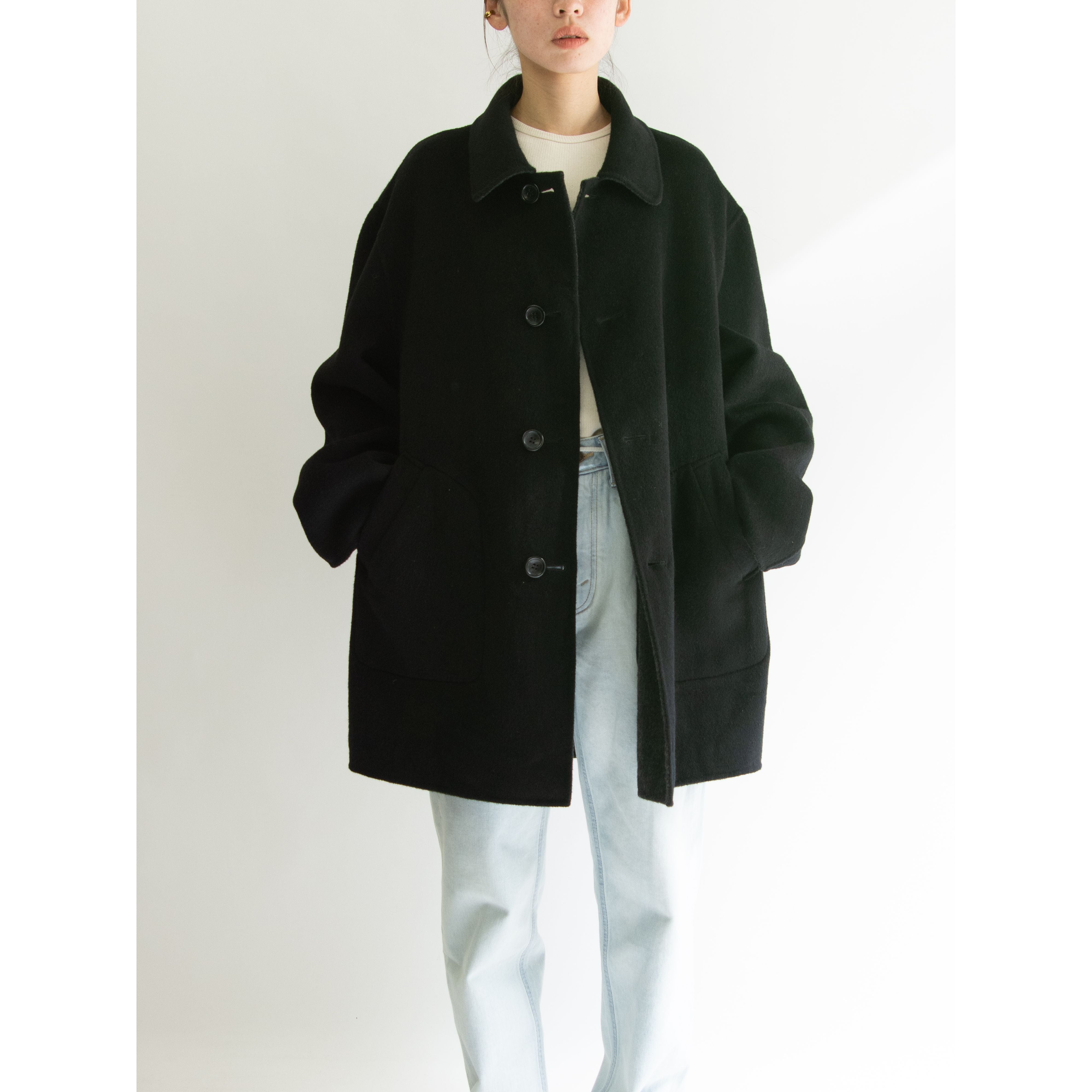 【DESCA.GGERI】Made in Italy 100% Cashmere Reversible Coat（イタリア製 リバーシブルカシミヤコート）