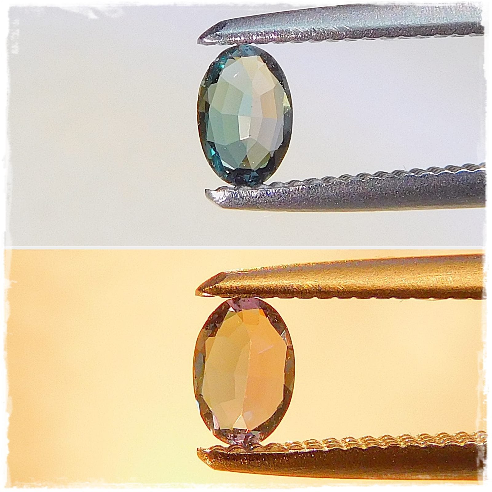 カラーチェンジ！アレキサンドライト 0.118ct ソーティング付き 