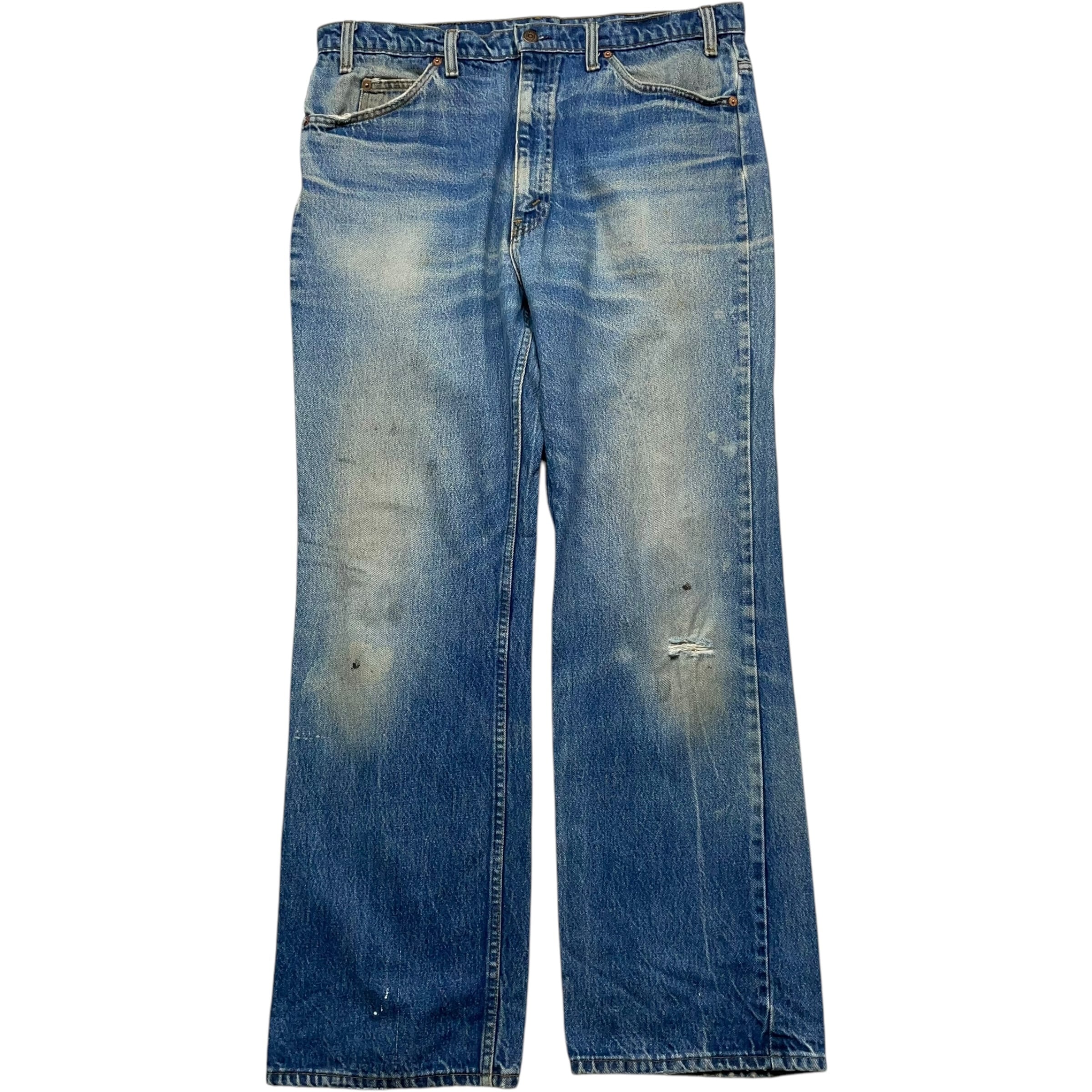 《実寸 W37L31》 Levi's リーバイス デニムパンツ ダメージ ブルー 色落ち 90年代 vintage no.5474S