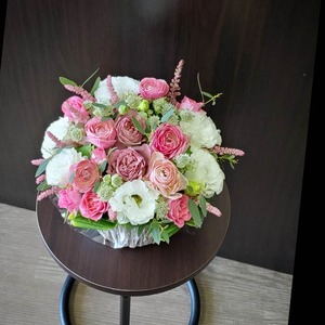 [店舗受け取り]Lサイズ(お任せアレンジメントフラワー)/ラウンドタイプ/色選びます/誕生日/記念日/開店お祝い/フラワーギフト/花プレゼント/