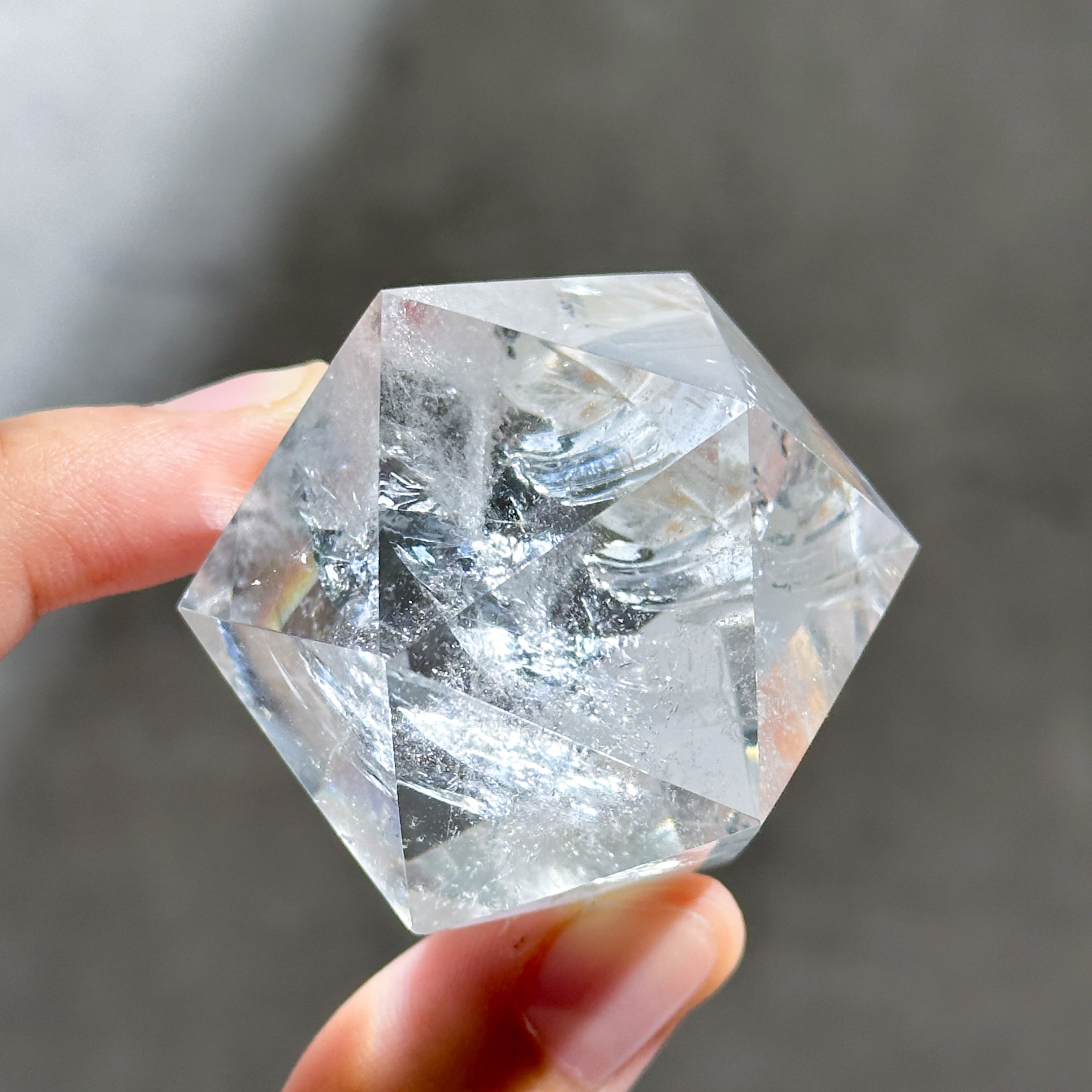ミナスジェライス産クリアクォーツ 正二十面体75◇ Clear Quartz