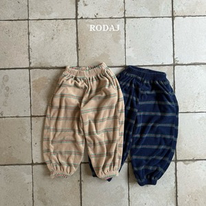 【RODA J】パイルボーダーパンツ ネイビー 80~130cm 240819