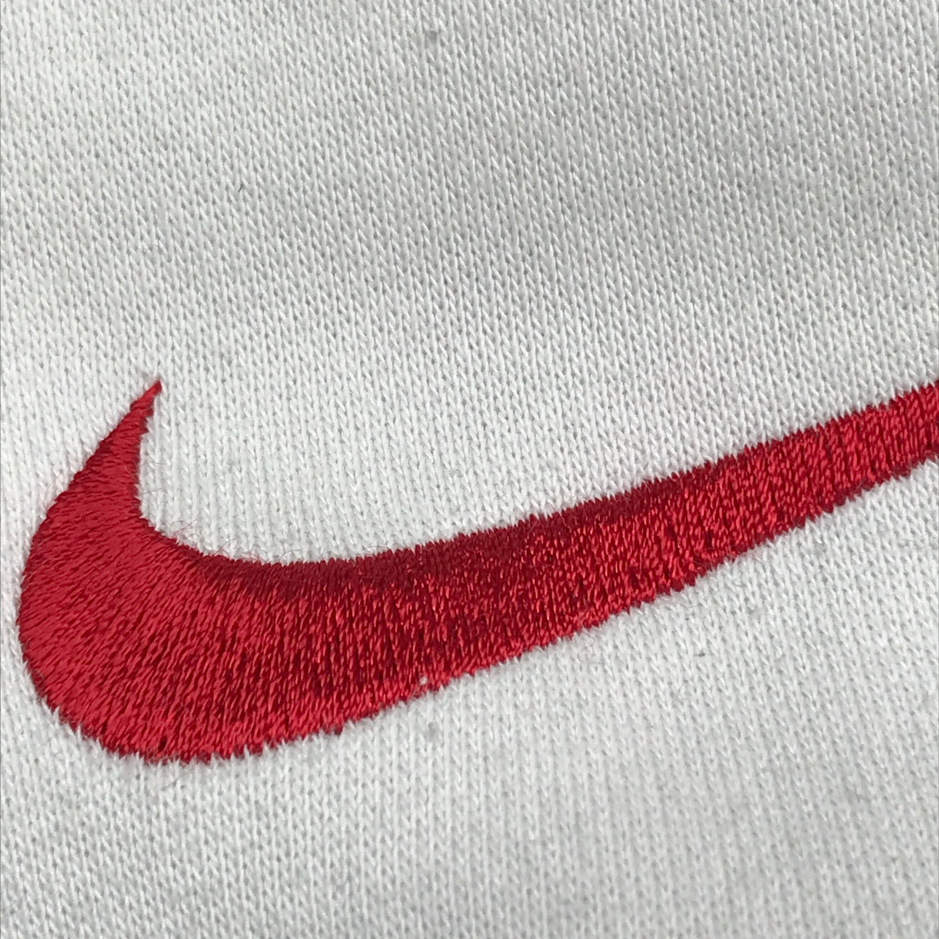 NIKE 胸刺繍 背中に逆反転 ビッグ・スウッシュ ラグラン・ジップ