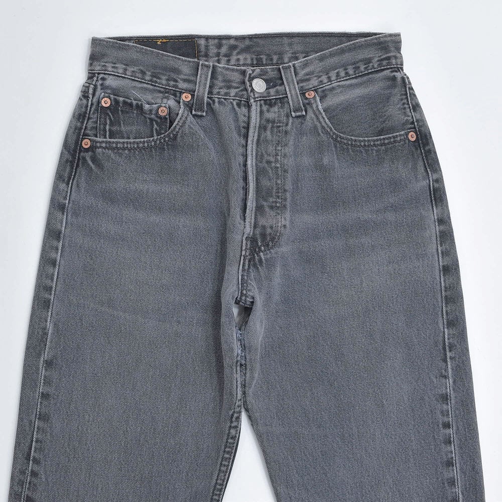 90s アメリカ製 Levi's リーバイス 501 後染めブラック フェードグレー