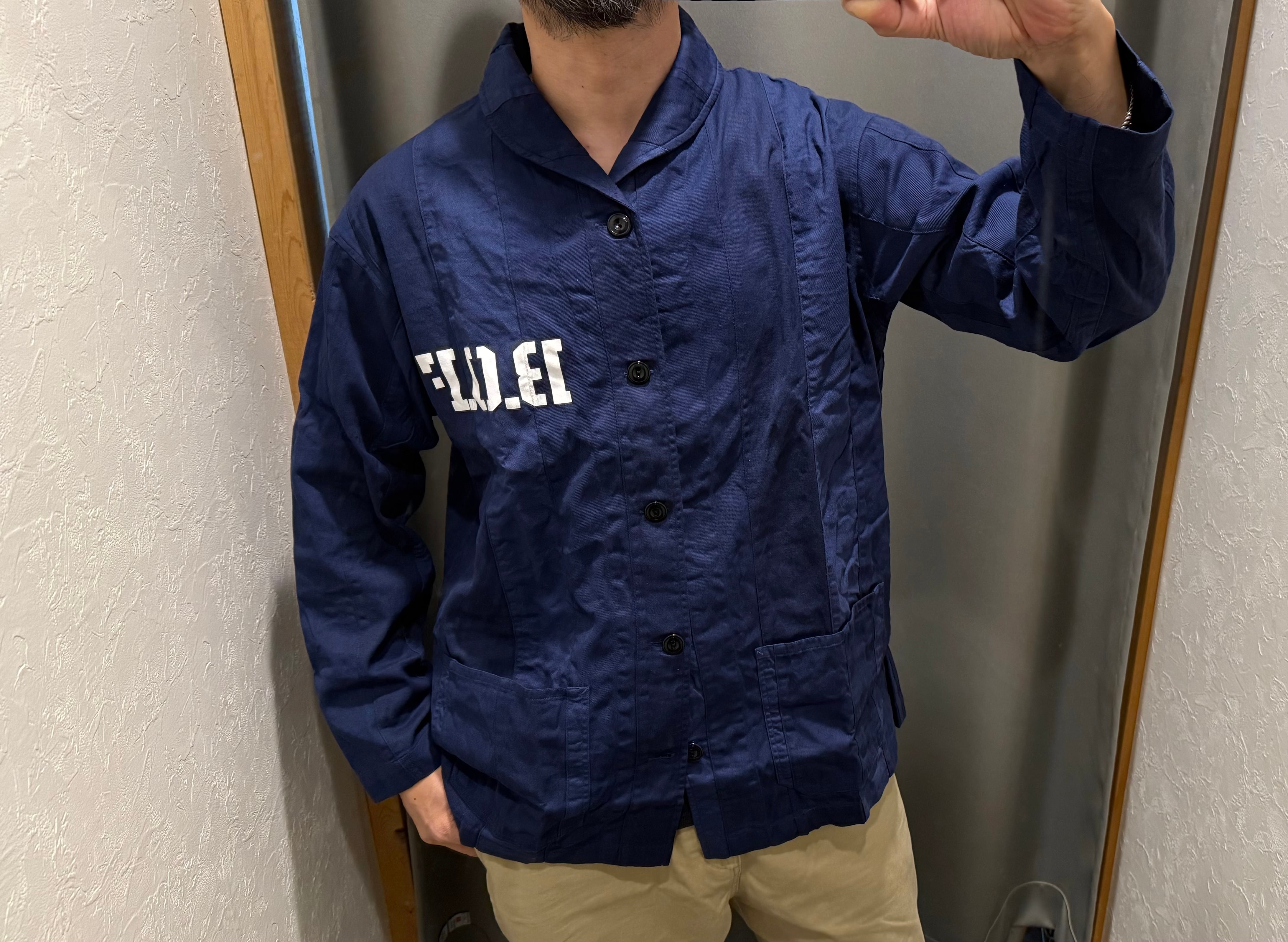 BARNS OUTFITTERS 40's Mariner Shawl Collar Coverall / Navy | SLOW