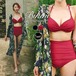 ビキニ レディース 水着 体型カバー 水着 エロい セクシー 韓国 着痩せ 夏 3点セット リボン ホルターネック セパレート 韓国 着痩せ風 日焼け対策 花柄 ロング コート オトナ女子