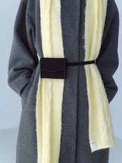25aw 受注アイテム : RITSUKO KARITA - Plain cocoon coat (plain) Cloud charcoal