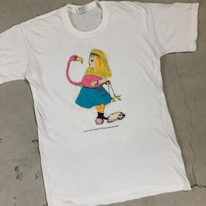 1980s "FLAMINGO" WHITE T-SHIRT