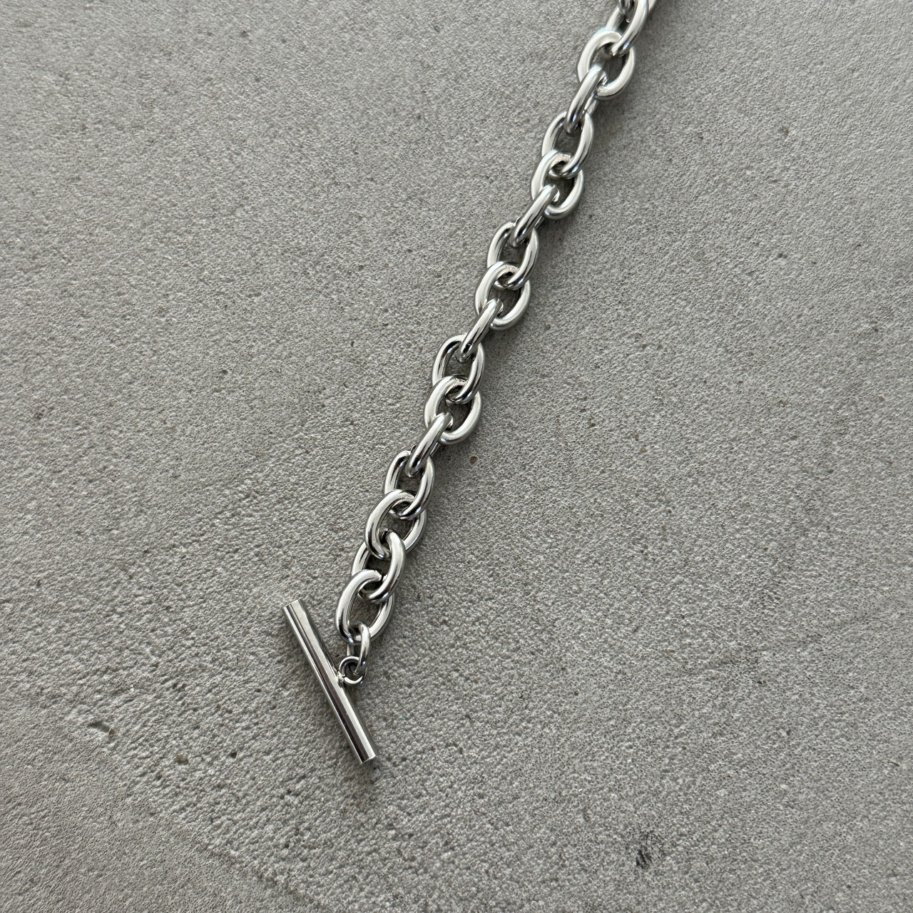 combi chain mantel bracelet/silver