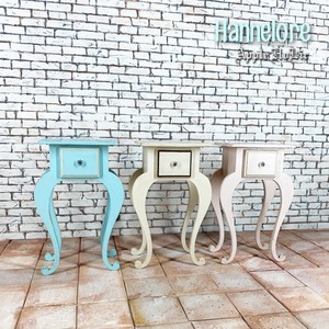 1/6 サイドテーブル【Hannelore Cream・ ハンネローレ ブルー】