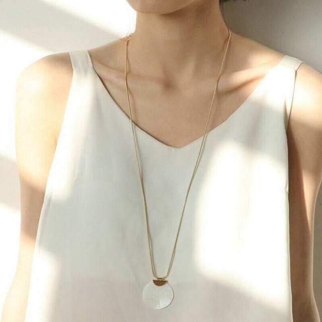 Chain shell necklace　B-22060155