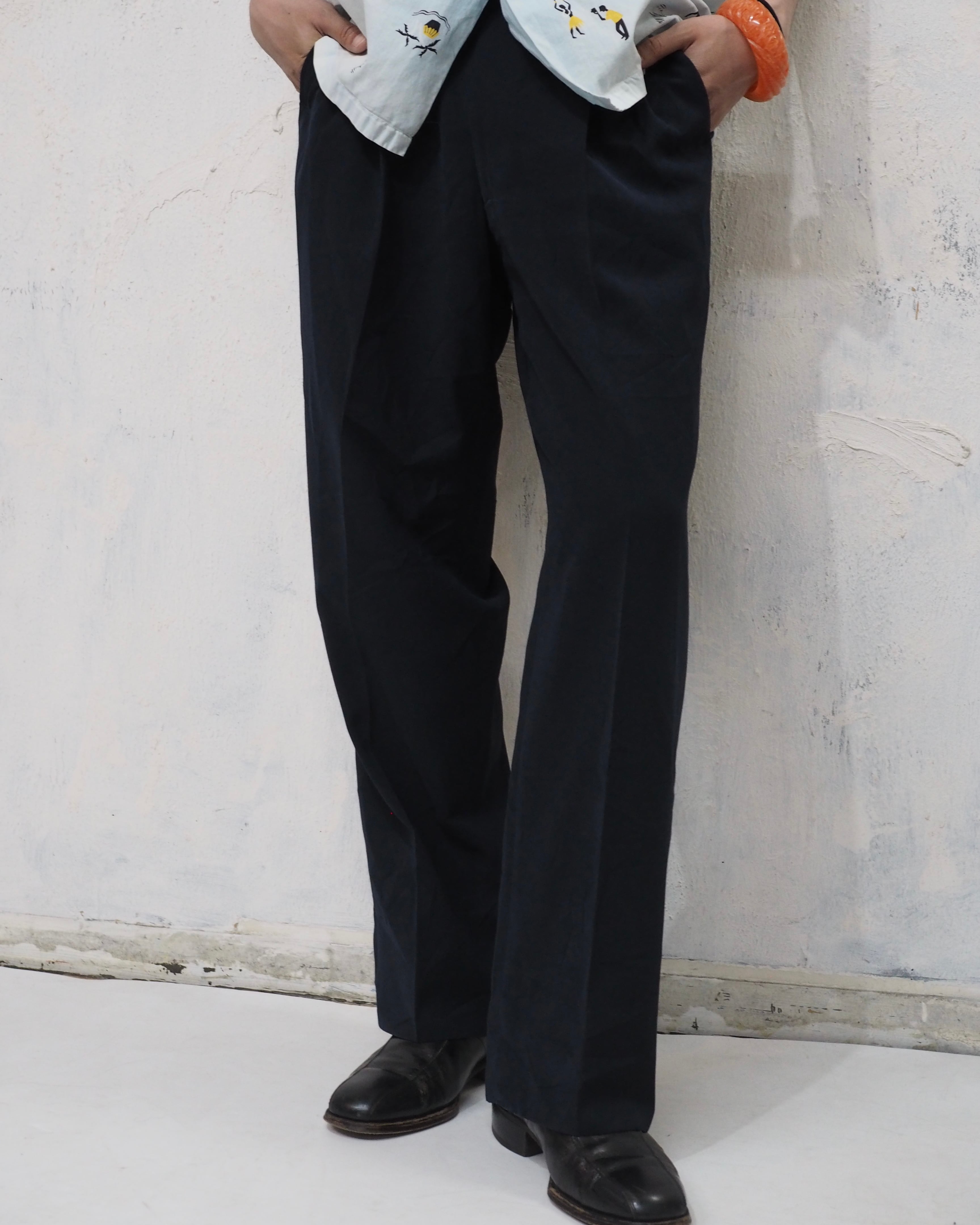BALENCIAGA poly 2-pleats slacks | PULP VINTAGE ONLINE