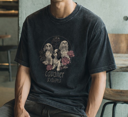 キャバリアvintageデザインTシャツ