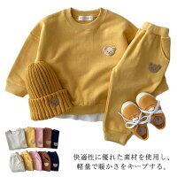 ちー　子供服2セット キッズ スウェット ベビー 2点セット 上下セット 無地 トレーナー