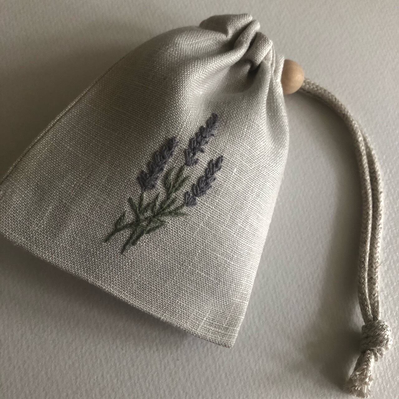 ボタニカル刺繍のミニ巾着【6種類】受注制作 | Leparc