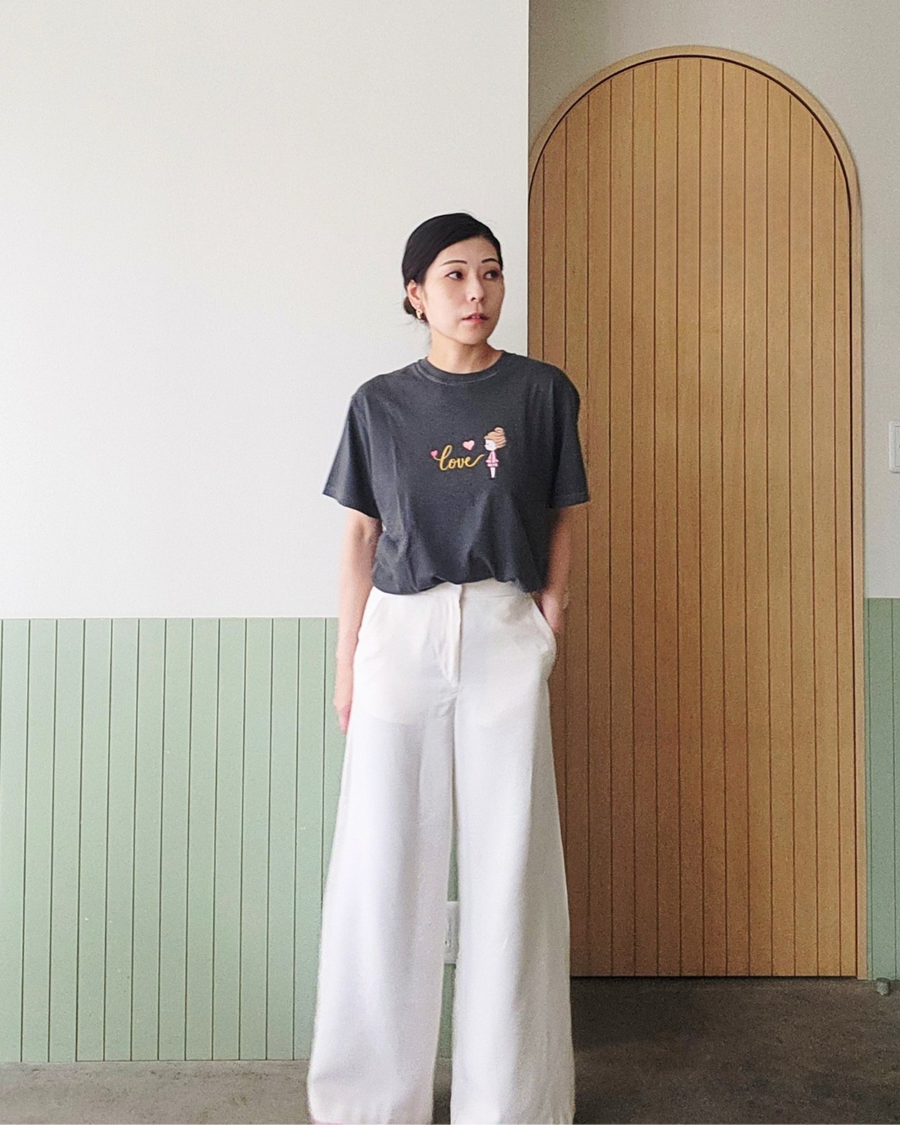 【7月末まで】ヴィンテージ風Tシャツ ♡恋するアイリー♡ - 1