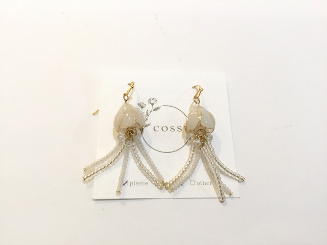 【イヤリング変更可能】cossun* クラゲのピアス