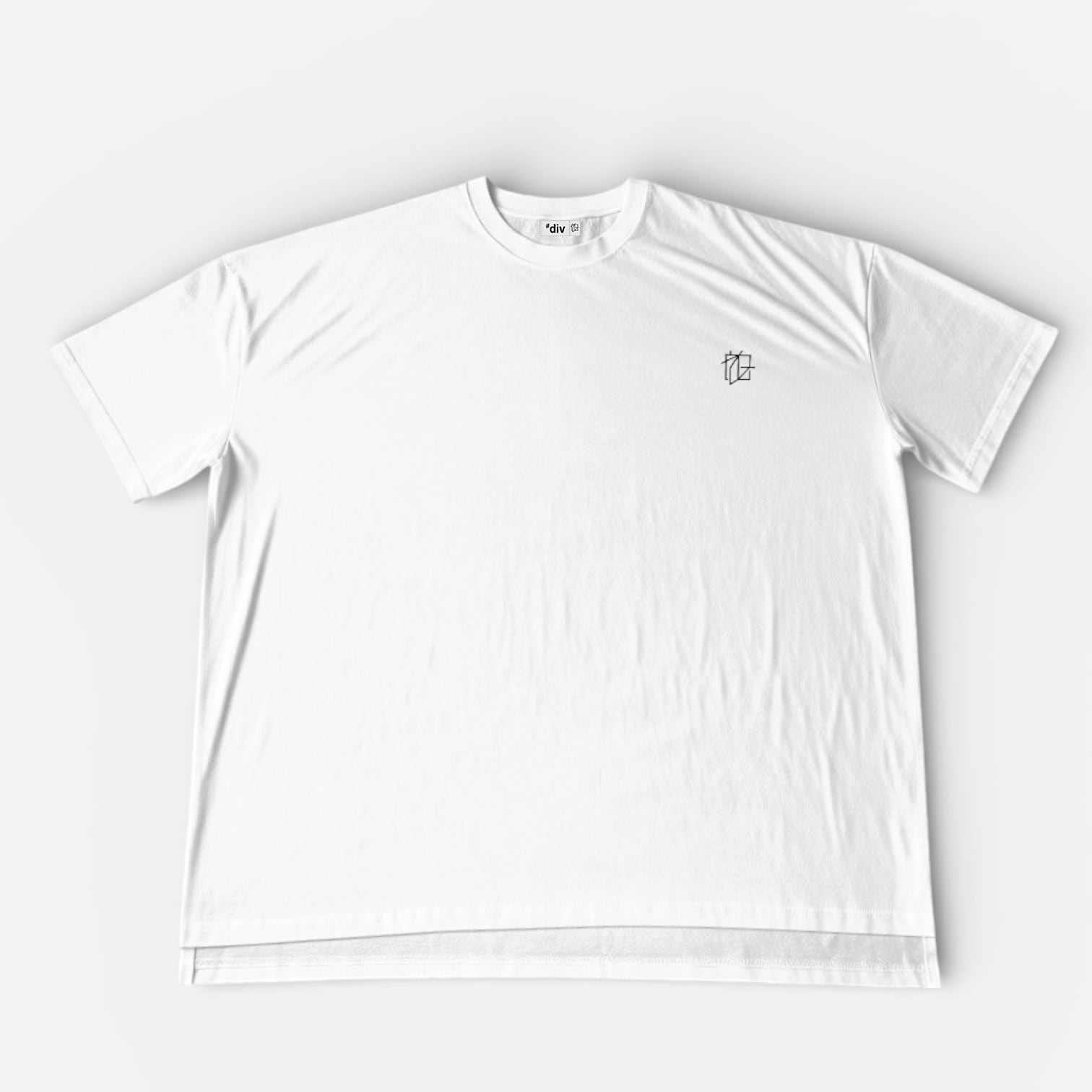 [2nd Drop] "UNBALANCED SYNTAX" Oversized Tee / WHITE