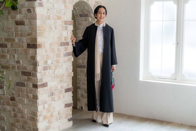 中村江里子セレクション Ave.KIKI×東京ソワール ノーカラーコート