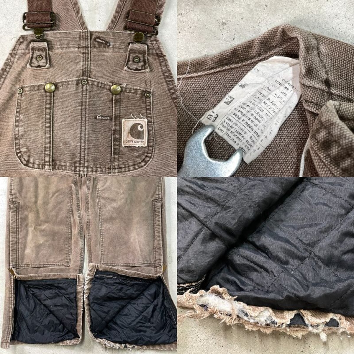 A*o様 Carhartt ビンテージ　オーバーオール 90年代- Carhartt カーハート ダック地 ダブルニー オーバーオール