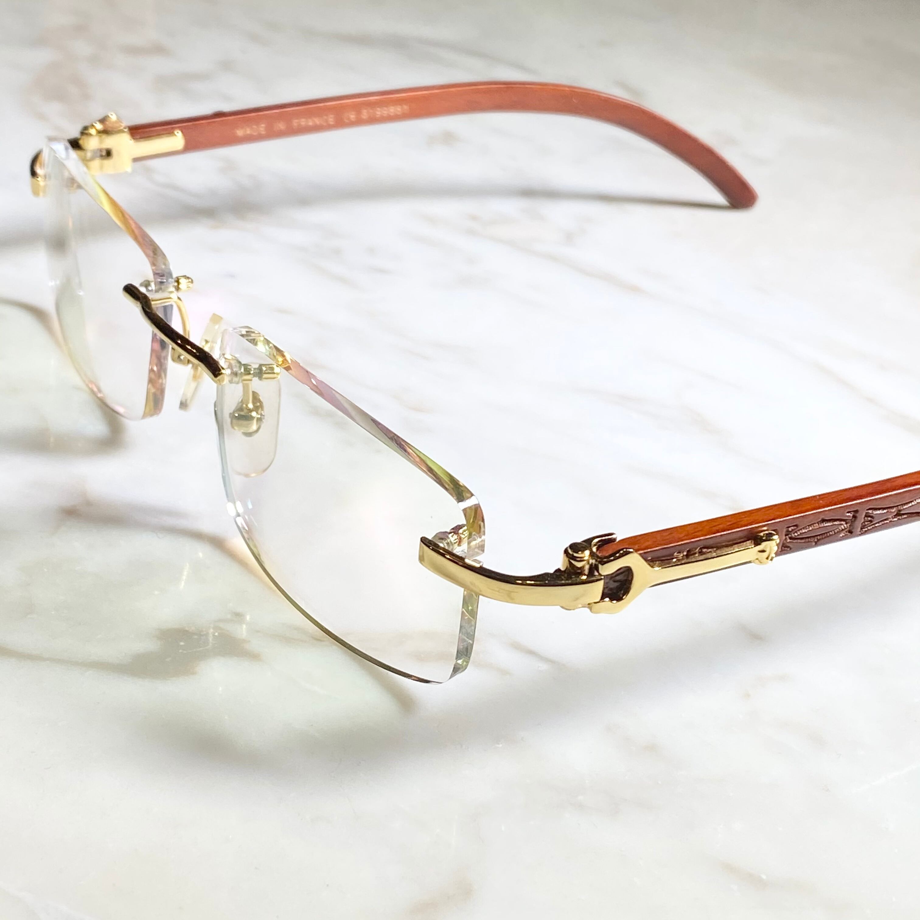 vintage CARTIER rimless-type glasses 