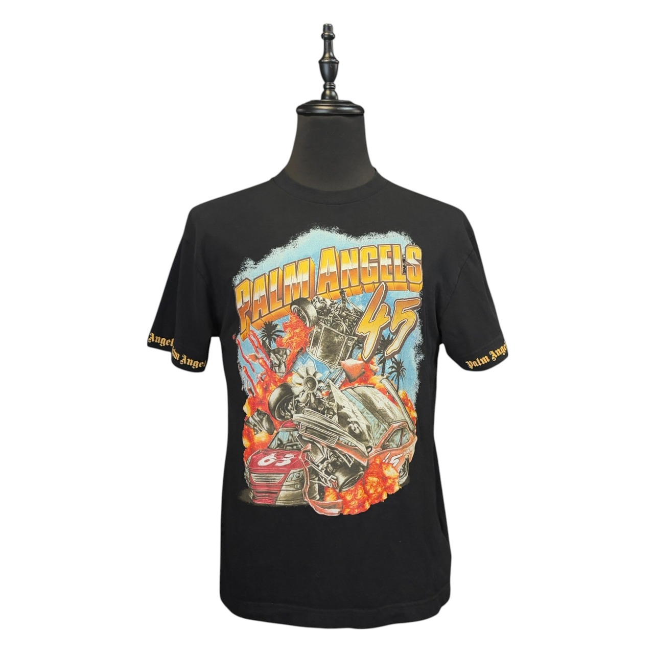 【PALM ANGELS】パームエンジェルス Car Crash Print Tシャツ M