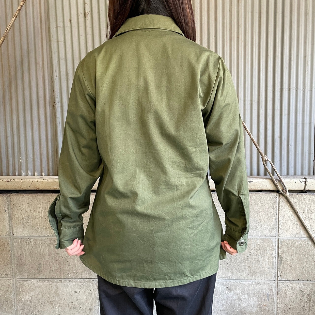 76年納品 米軍実品 U.S.ARMY OG-507 ユーティリティシャツ ミリタリー 