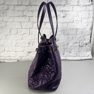 DIOR ディオール カナージュ トートバッグ パープル A-13476