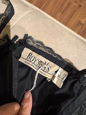 BOYSEN'S ブラックレースキャミソールサンドレス