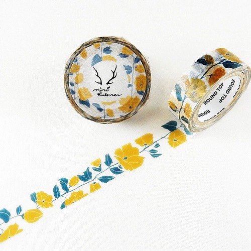 MiriKulo:rer（ミリクローレル）　マスキングテープ　flower1　黄色の花