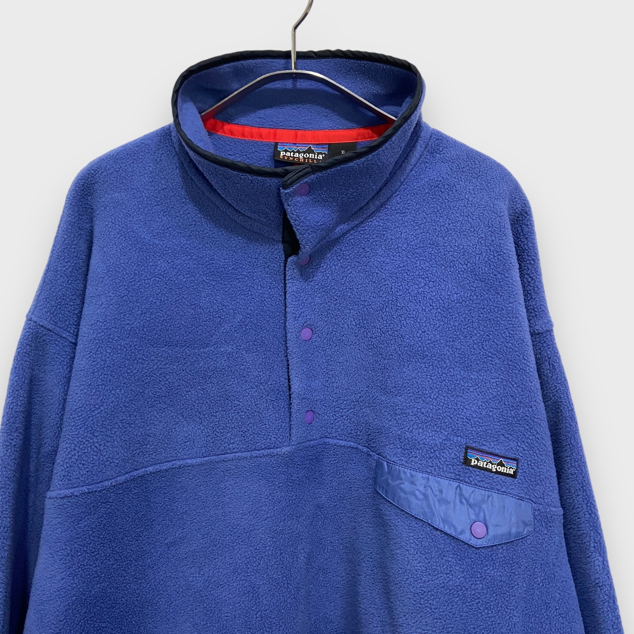 90s USA製 patagonia スナップT シンチラフリース ブルー XL 90s USA製 patagonia スナップT シンチラフリース ブルー XL