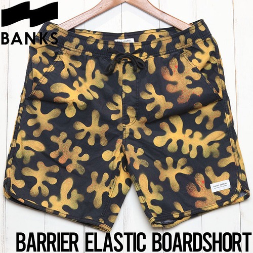 ［訳あり商品］BANKS バンクス BARRIER ELASTIC BOARDSHORT ボードショーツ BSE0083　30インチ