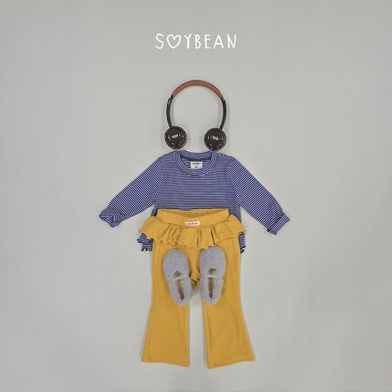 【取寄】SOYBEAN スリムポイントカンカンTシャツ｜秋服｜韓国子供服｜ 26/AT
