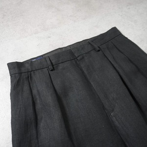 Polo by Ralph Lauren LINEN trousers "BLACK" W32L30 古着