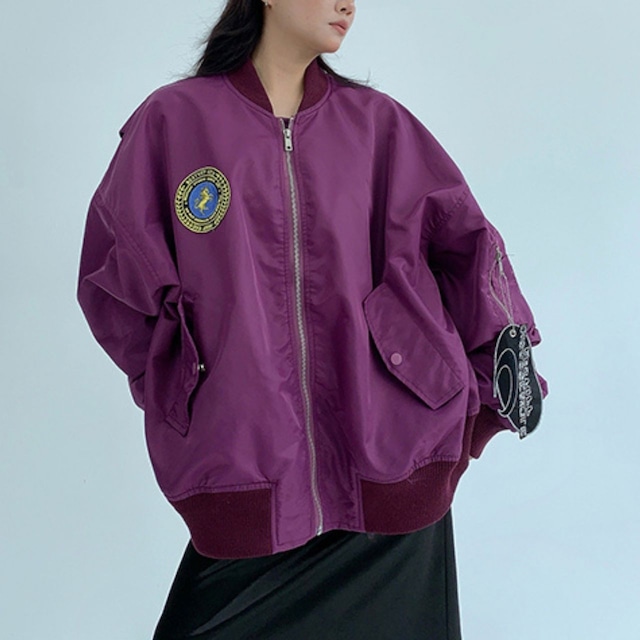 エンブレムビッグシルエットMA1ジャケット 2col R00889