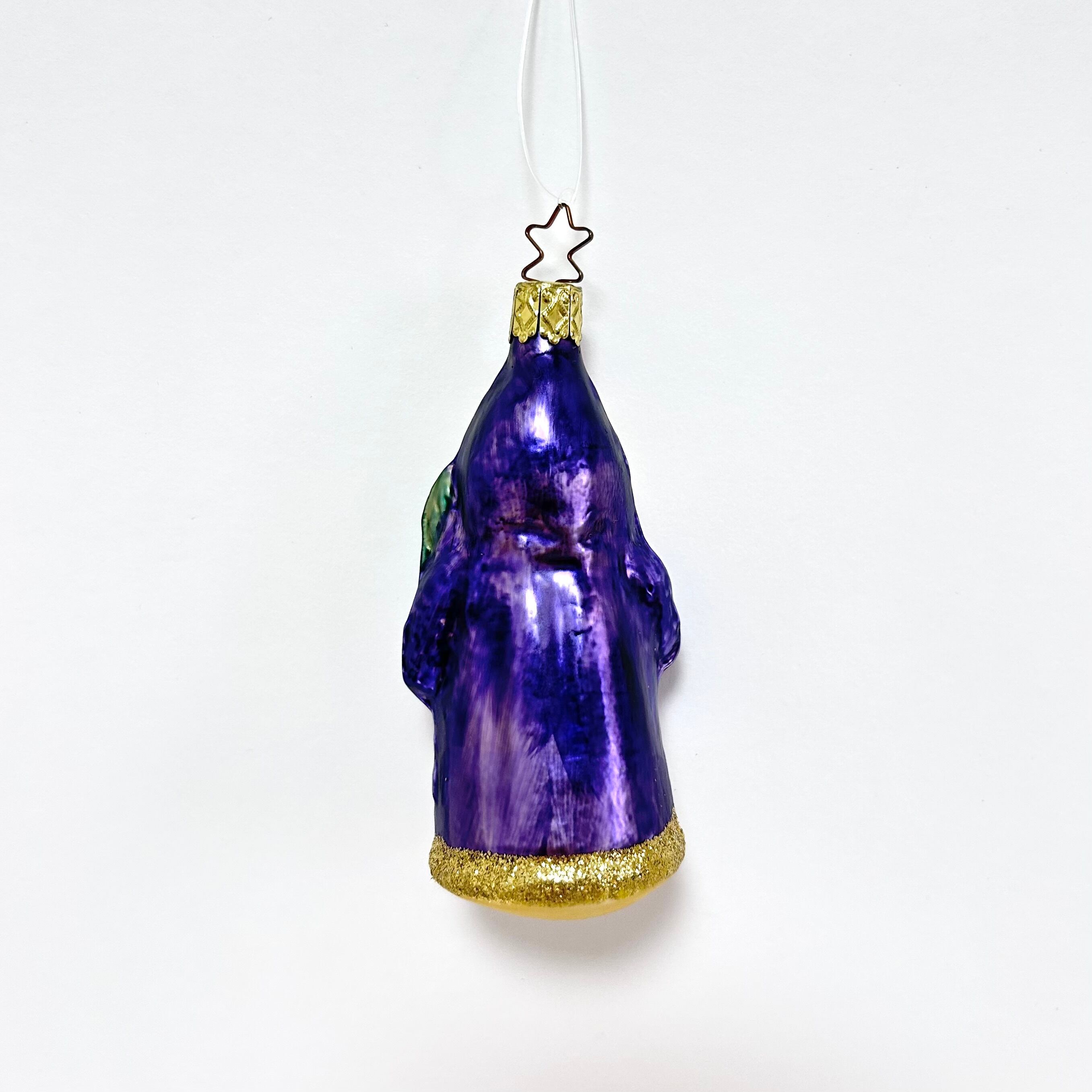 ビンテージ ドイツ INGE-GLAS社 ガラスオーナメント サンタクロース 大 12cm　