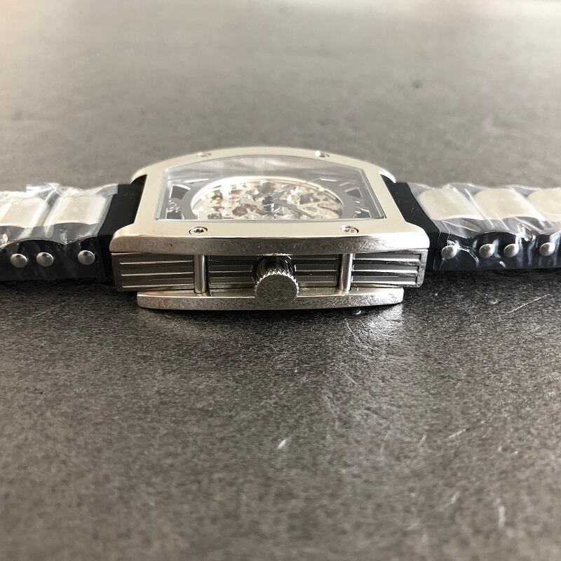 アルカフトゥーラ 自動巻 腕時計 スケルトン Arca Futura 978c ラバーバンド ステンレスとのコンビ 栗田時計店 Seiko G Shock フェラーリ 時計ベルトの専門店