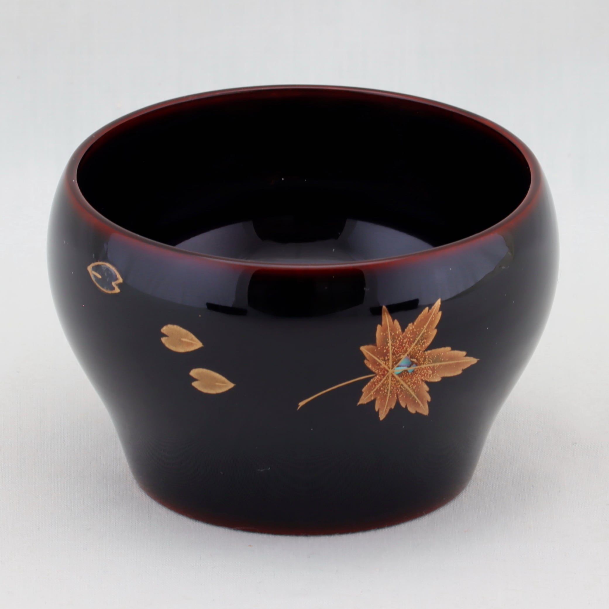 15-3 輪島塗 ぐい呑み／溜塗／春秋蒔絵 | 輪島塗 加藤漆器店 公式